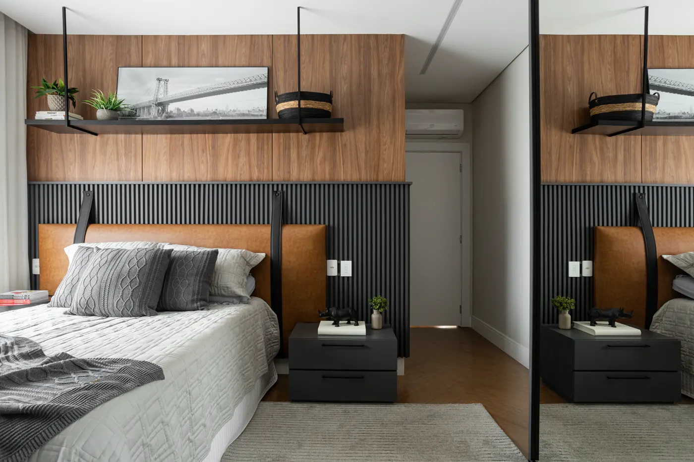 Quarto de casal do Apartamento 91